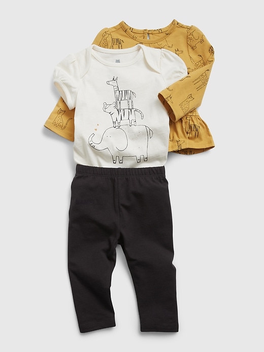 Image number 3 showing, Baby 100% Organic Cotton Mix and Match Outfit Set