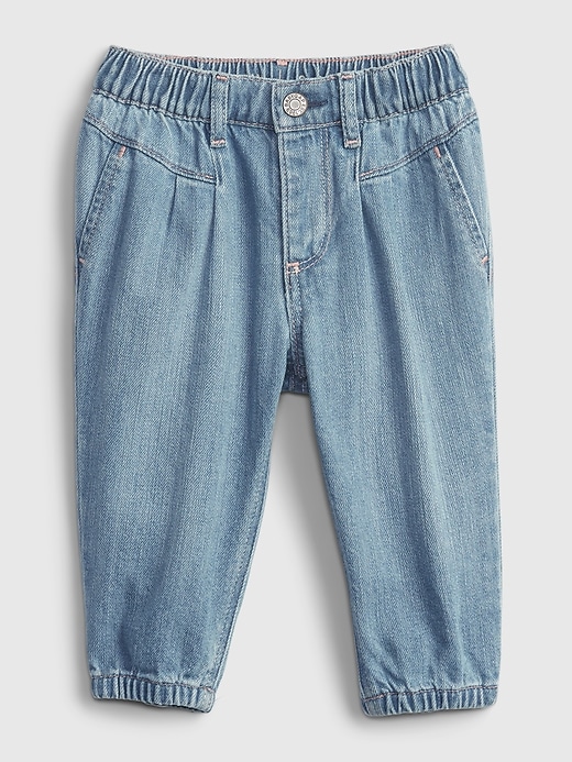 Image number 1 showing, Baby Organic Cotton Bubble Jeans