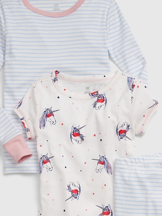 Image number 2 showing, Kids Organic Cotton Unicorn PJ Set (2-Pack)
