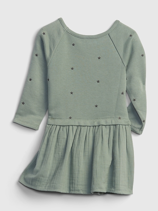 Image number 2 showing, Toddler Embroidered Mix-Media Dress