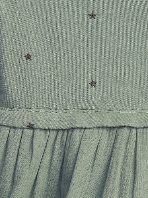 Image number 3 showing, Toddler Embroidered Mix-Media Dress