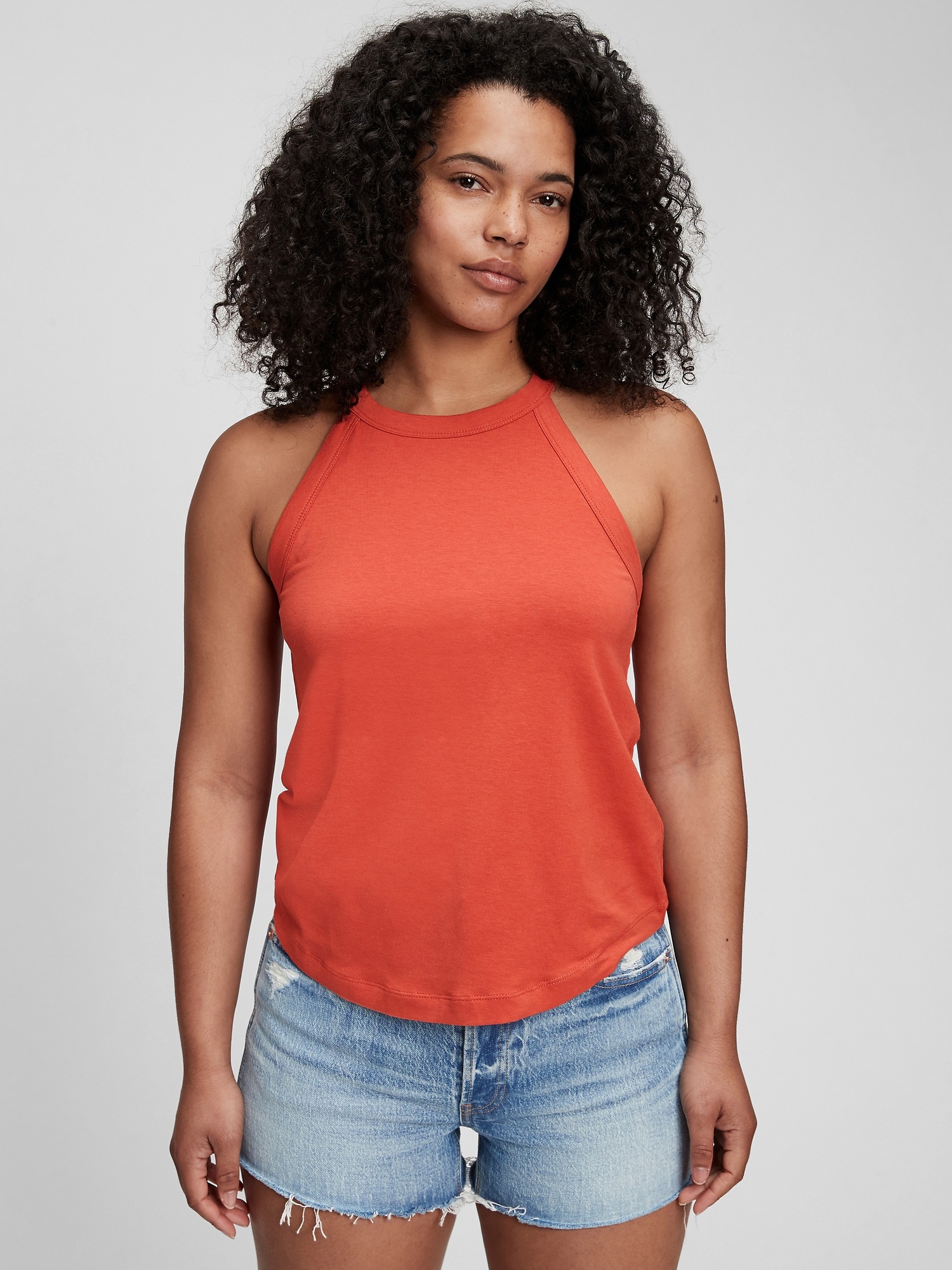 Sleeveless HalterNeck Top Gap