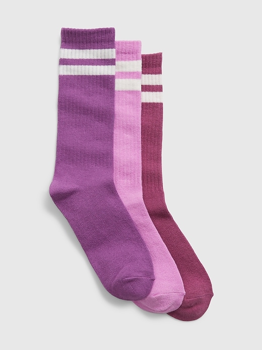 View large product image 1 of 1. Organic Cotton Crew Socks (3-Pack)