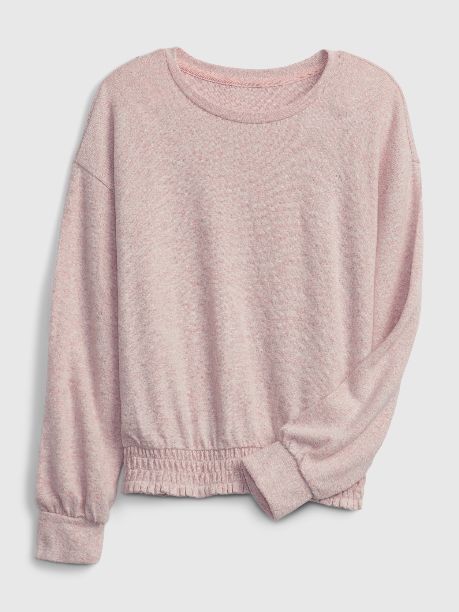 T-SHIRT EN TRICOT SOYEUX À SMOCKS POUR ENFANT