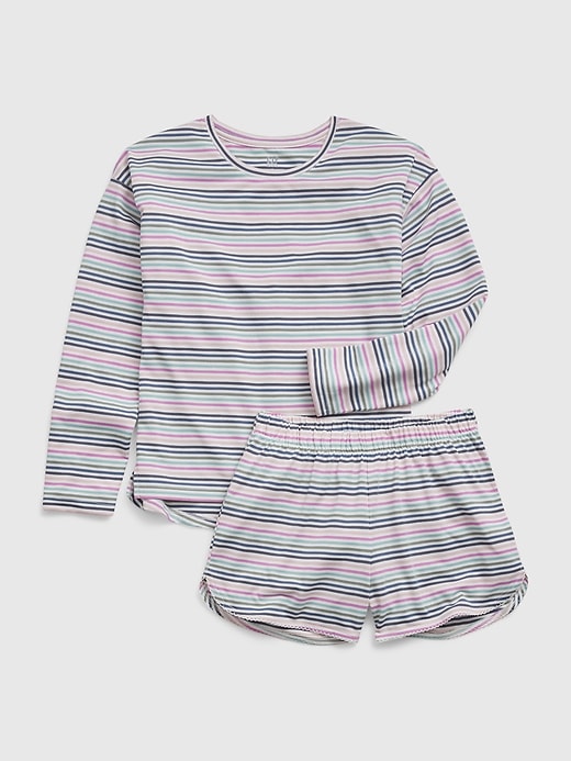 Image number 1 showing, Kids 100% Recycled Stripe PJ Set