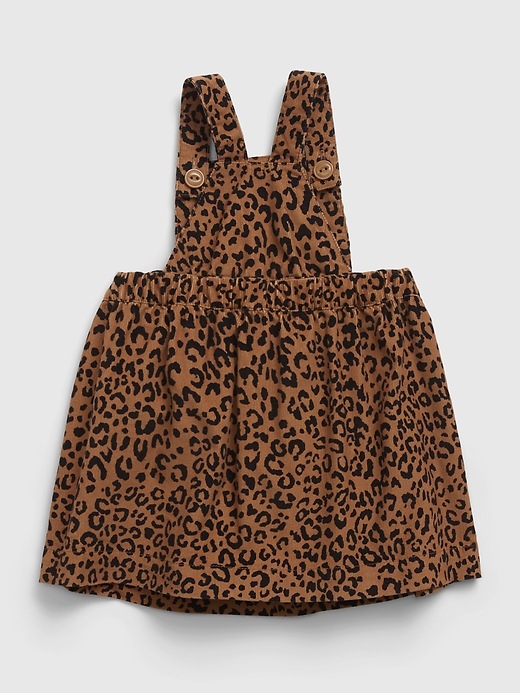 L'image numéro 2 présente Ensemble jupe-salopette à imprimé léopard pour Bébé
