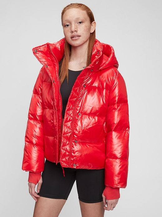 Gap - 100% Recycled Polyester Relaxed Heavyweight Cropped Puffer Jacket
