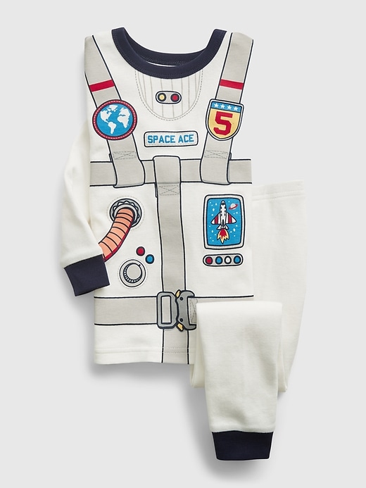 Image number 1 showing, babyGap 100% Organic Cotton Astronaut Graphic PJ Set