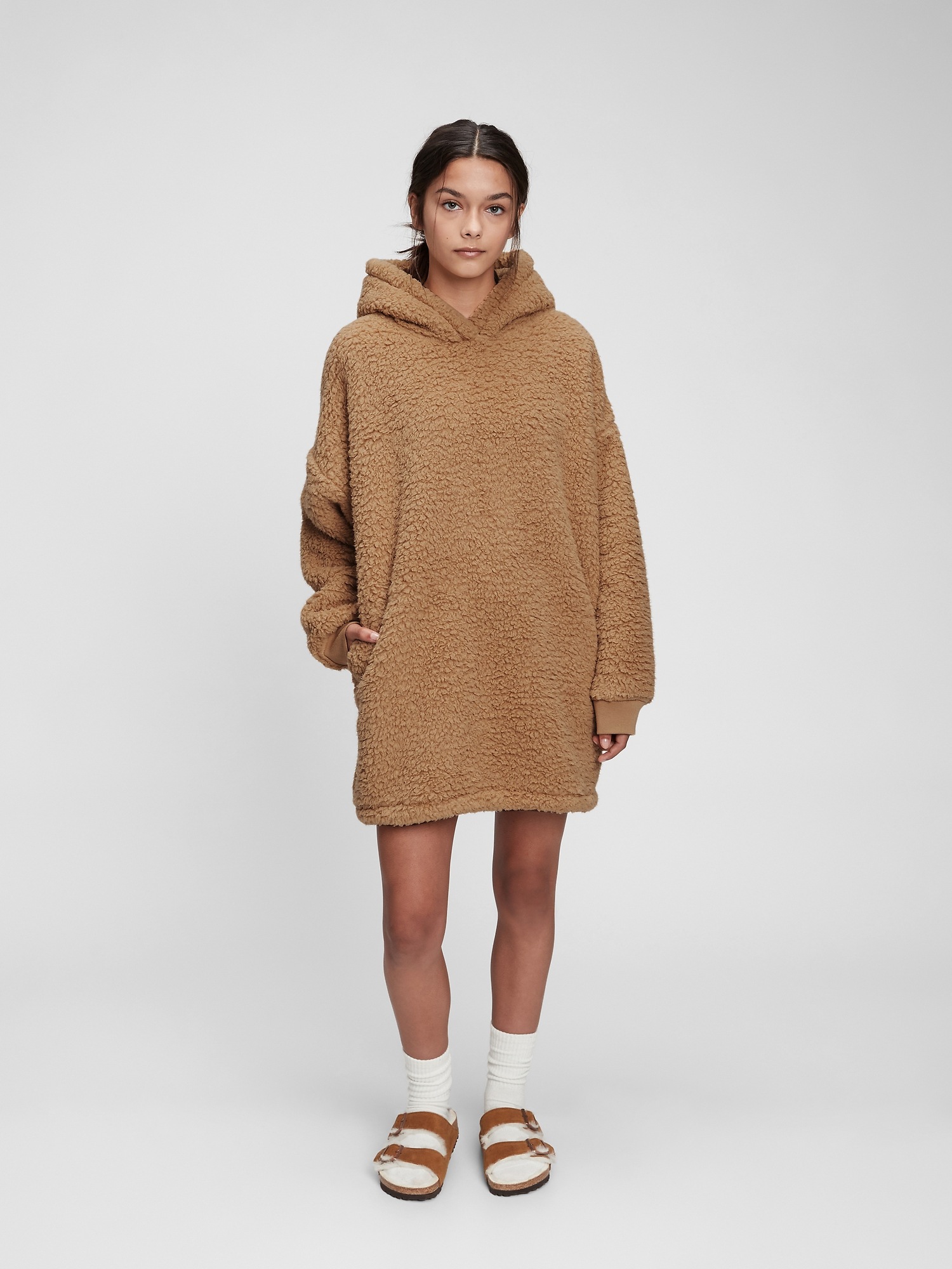 Teen Sherpa Sleep Hoodie Gap