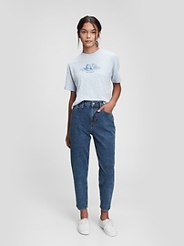 Teen Organic Cotton Sky-High Rise Mom 