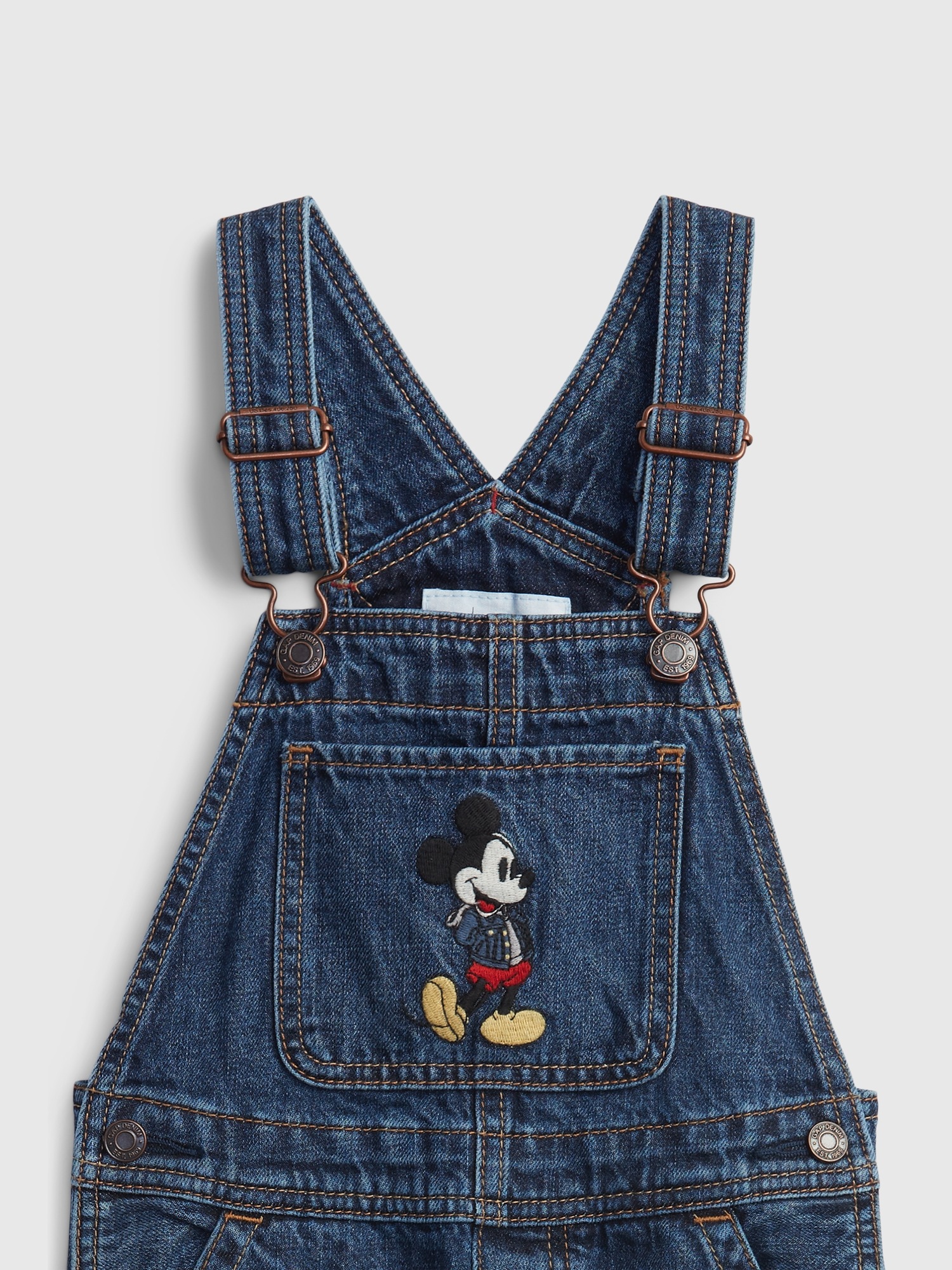 Disney Mickey Mouse Denim Overalls 