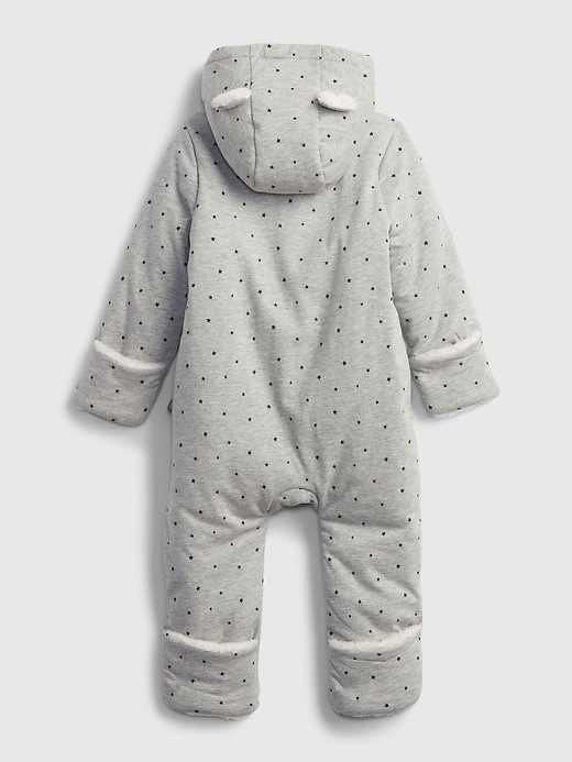 Image number 2 showing, Baby Hoodie Sherpa-Lined One-Piece