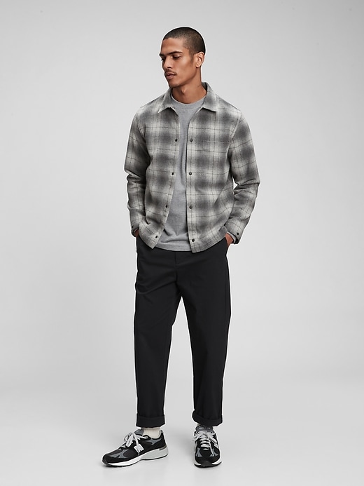 View large product image 1 of 1. Snap-Front Shirt in Untucked Fit
