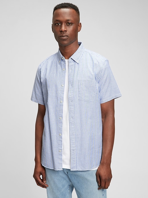 Image number 1 showing, Lived-In Stretch Oxford Shirt