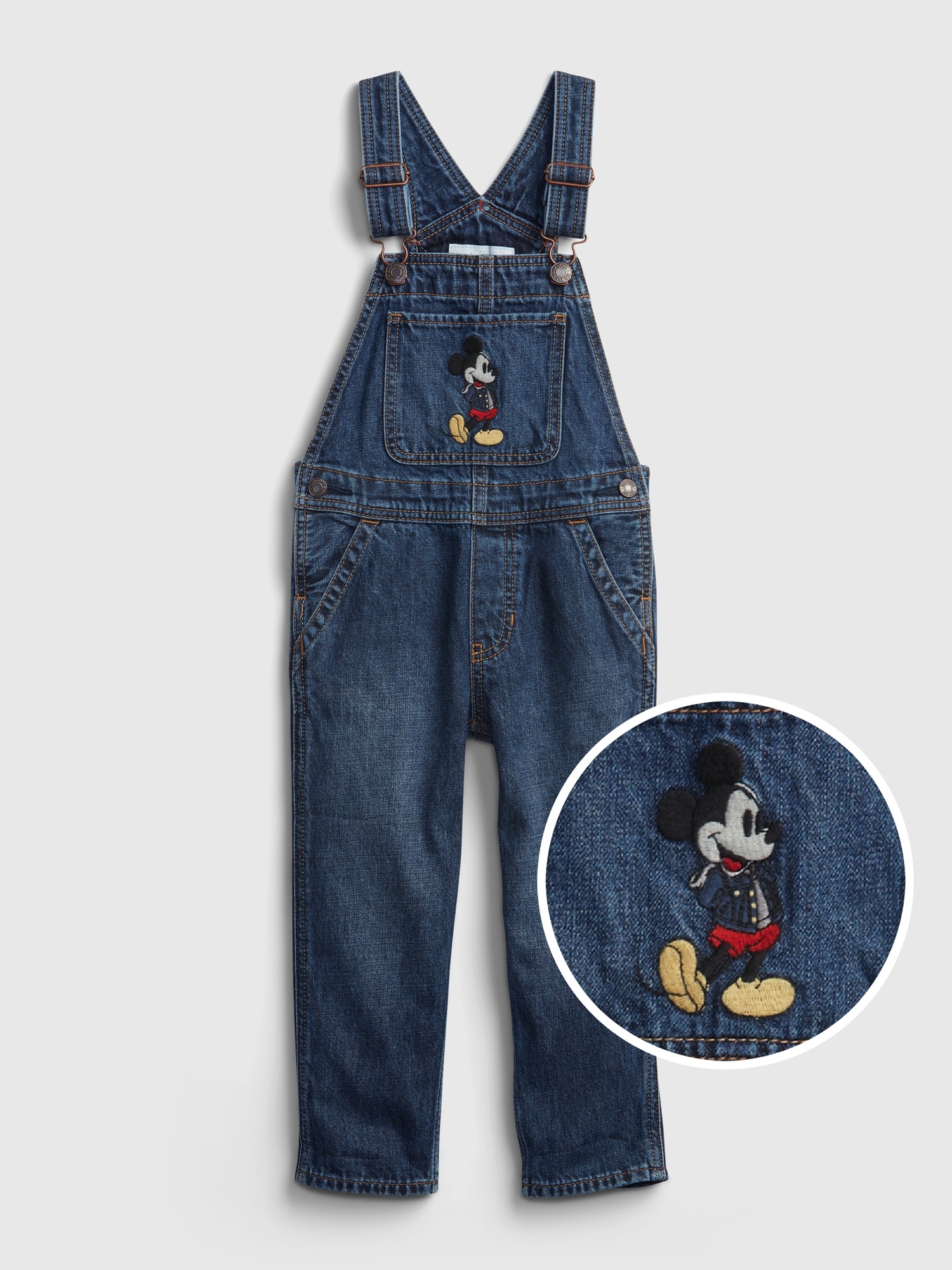 Disney Mickey Mouse Denim Overalls 
