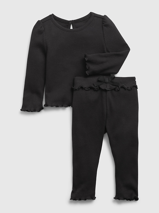 View large product image 1 of 1. Baby Mix and Match Ribbed-Knit Outfit Set