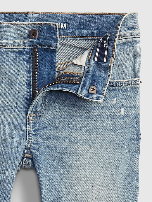 Image number 4 showing, Kids Soft Wear Distressed Slim Jeans with Washwell ™