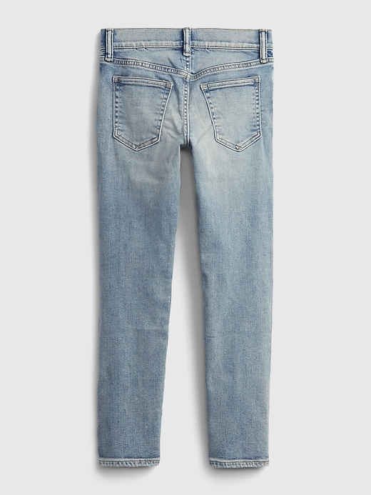 Image number 3 showing, Kids Soft Wear Distressed Slim Jeans with Washwell ™