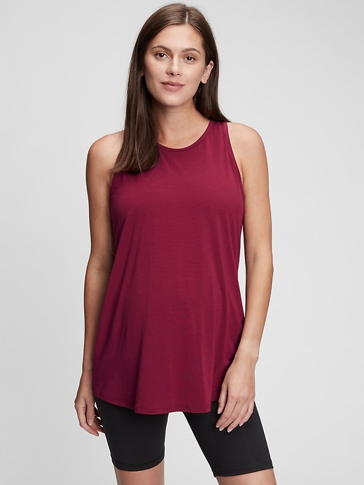 View large product image 1 of 1. Maternity GapFit Relaxed Breathe Tank Top