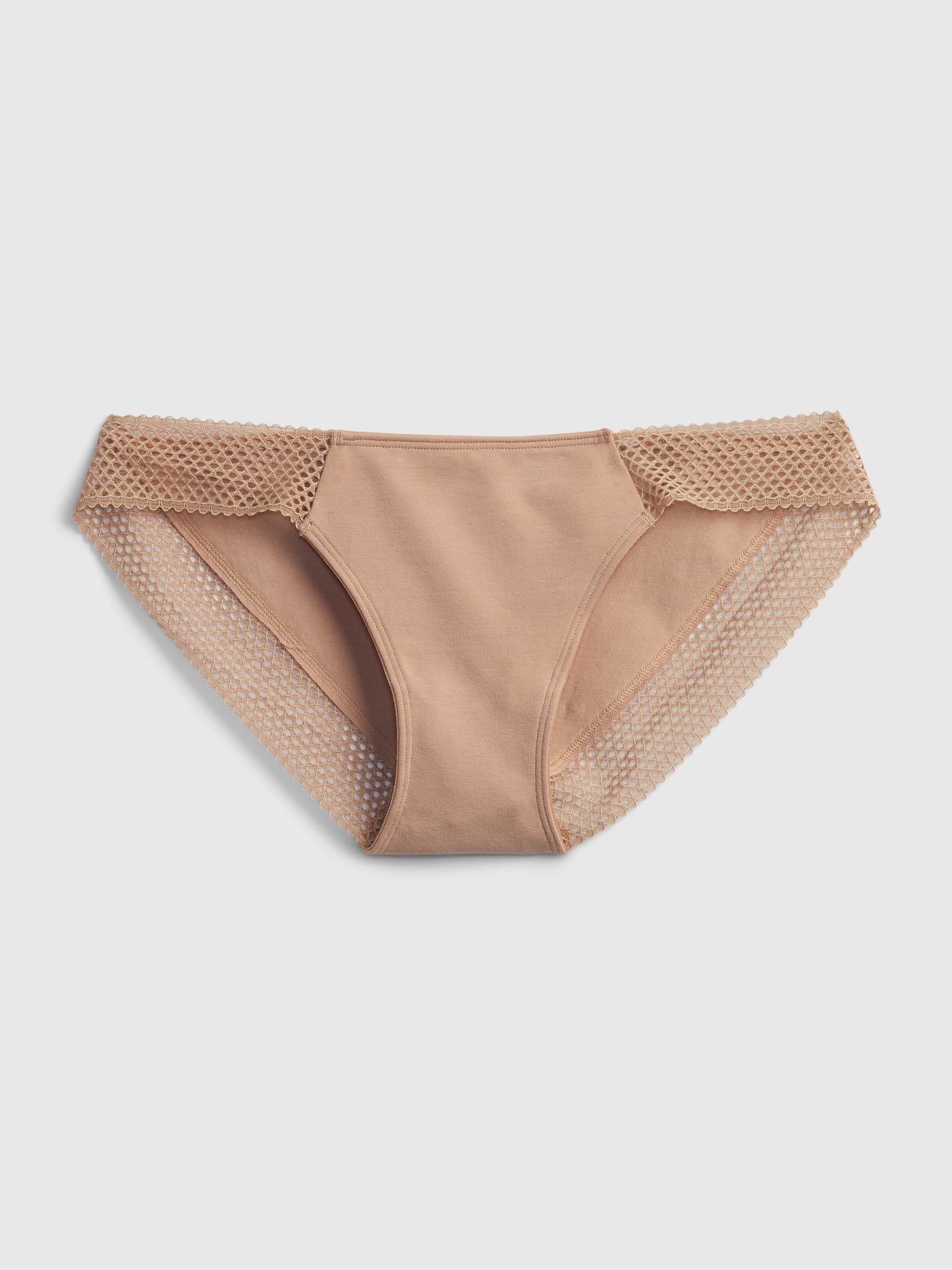 Gap Stretch Cotton Lace Bikini beige. 1