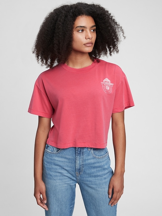 Image number 1 showing, Teen Graphic Boxy Crop T-Shirt