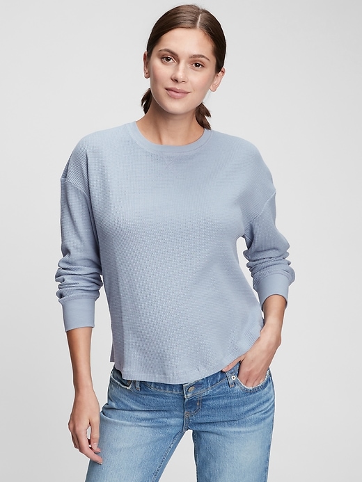 Image number 5 showing, Maternity Waffle-Knit Top