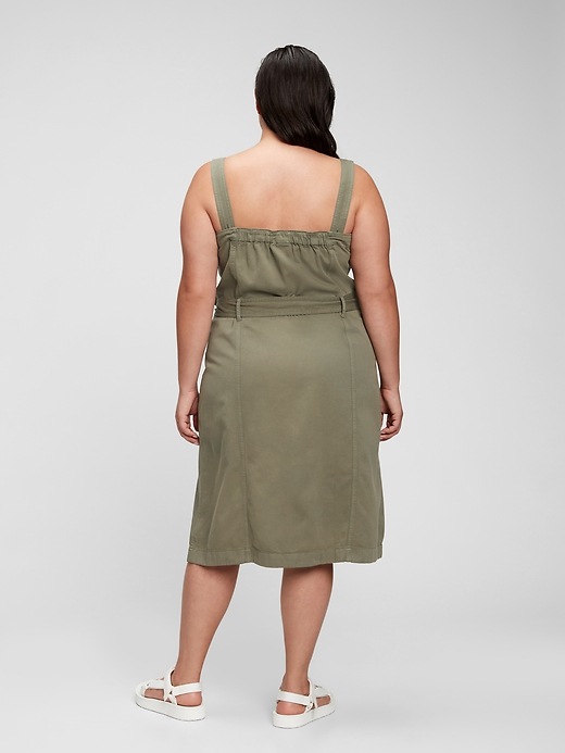 Image number 6 showing, Button-Front Apron Dress