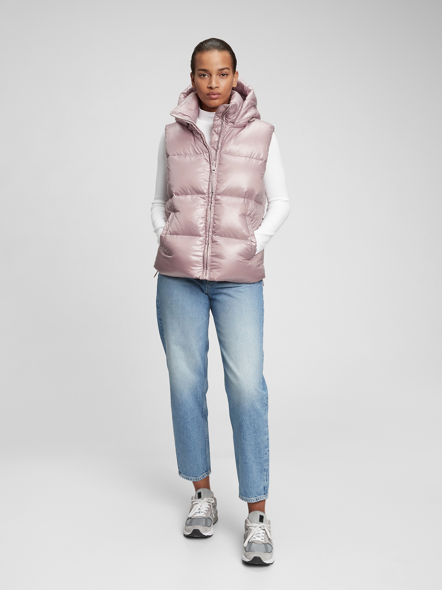 Recycled Polyester Relaxed Heavyweight Puffer Vest
