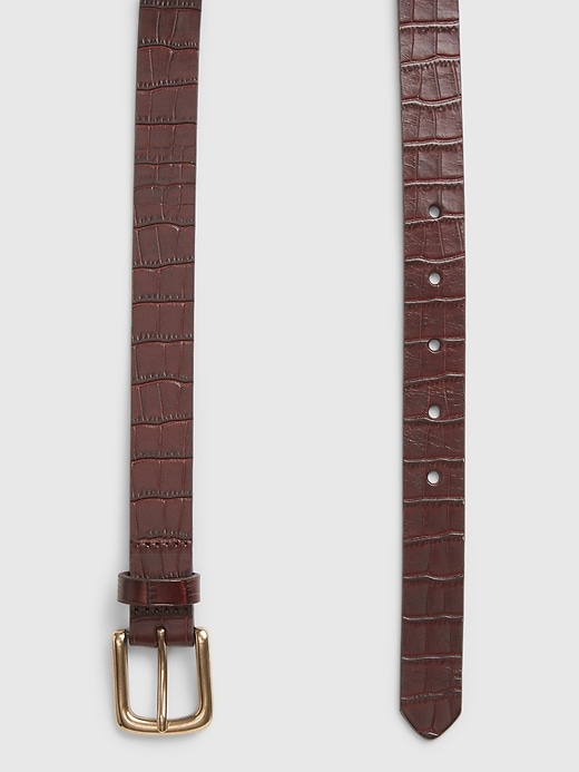Image number 3 showing, Crocodile Leather Belt