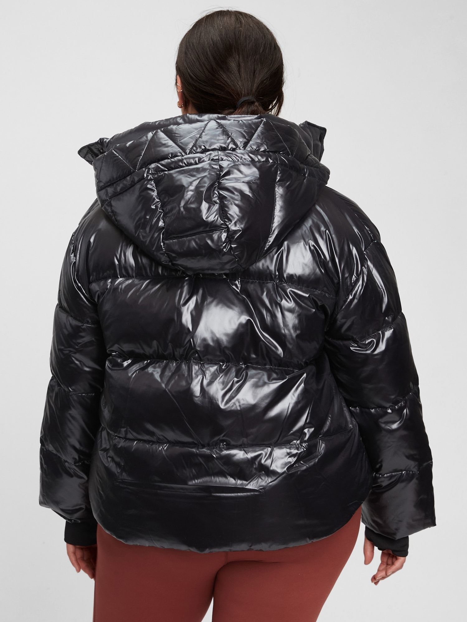 polyester puffer coat