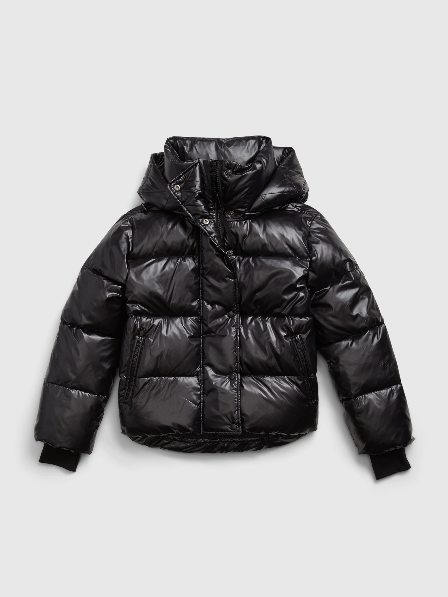 100% Recycled Polyester Relaxed Heavyweight Cropped Puffer Jacket | Gap