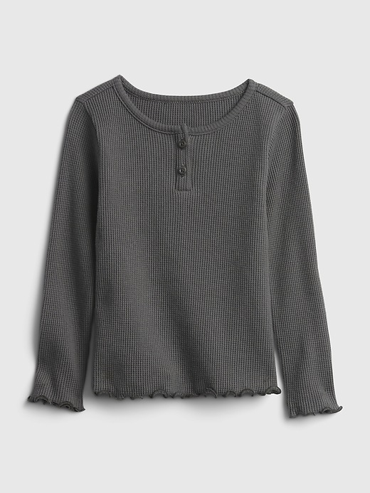 View large product image 1 of 1. Toddler Henley Waffle-Knit T-Shirt