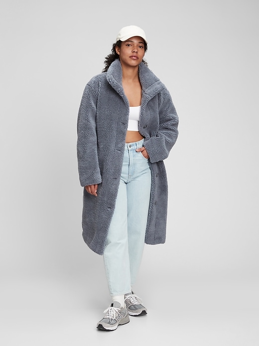 Image number 10 showing, Relaxed Sherpa Coat
