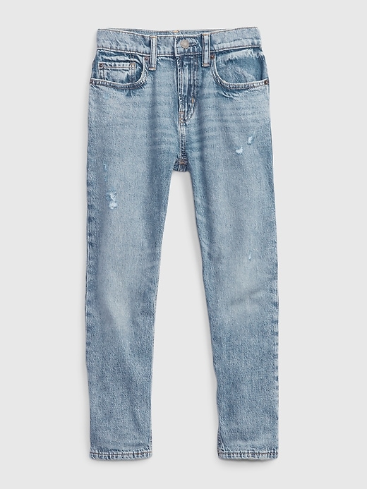 Image number 1 showing, Kids Distressed Easy Taper Jeans with Washwell™