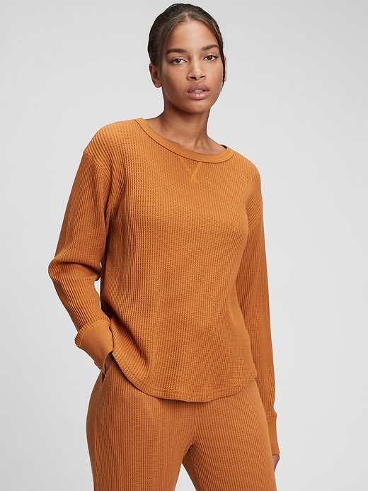 View large product image 1 of 1. Slouchy Waffle-Knit T-Shirt