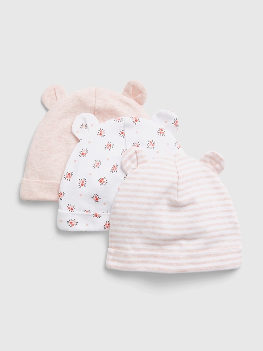 View large product image 1 of 1. Baby Organic Cotton First Favorite Beanie (3-Pack)