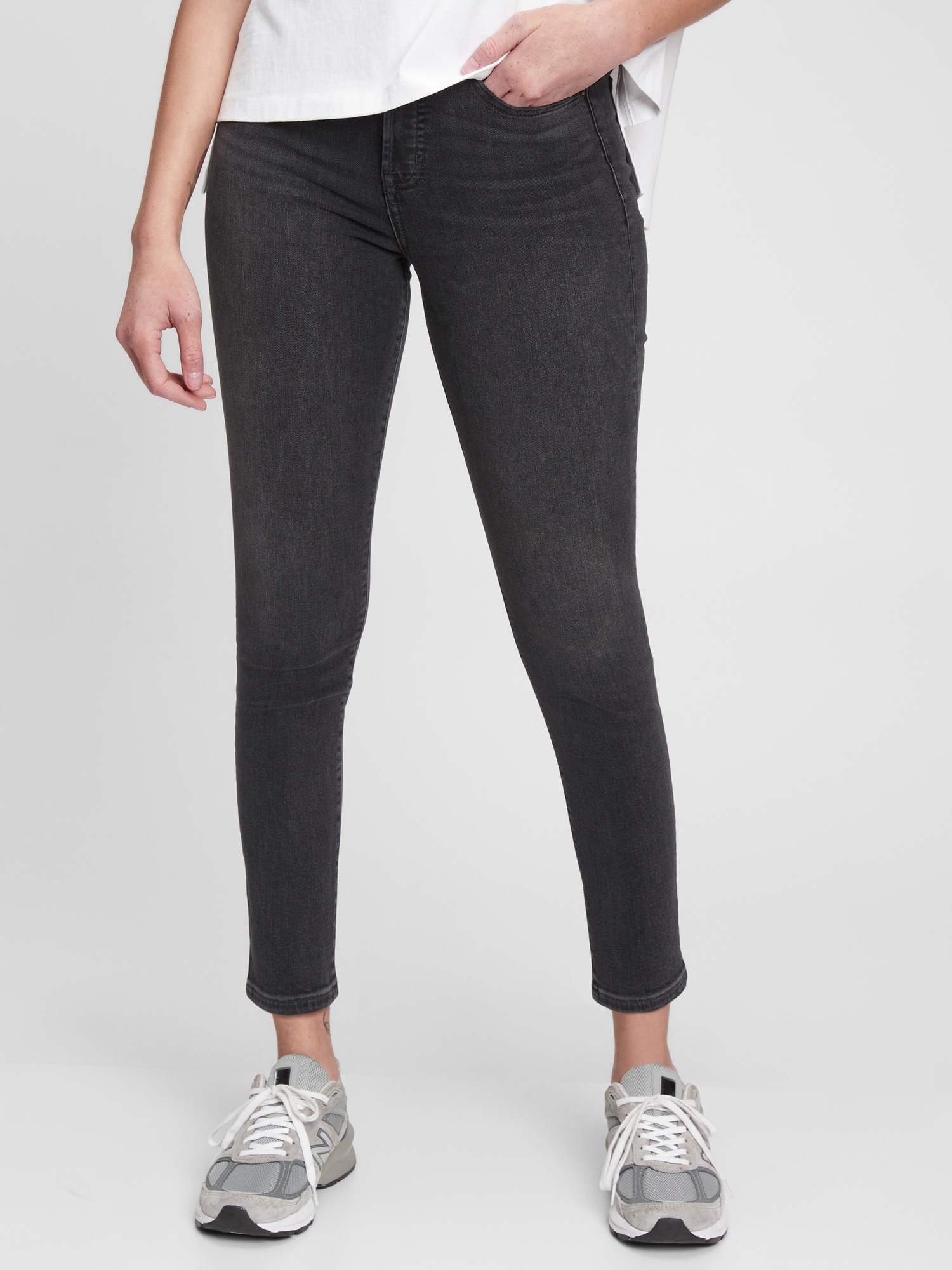 Sky High Rise True Skinny Jeans with 