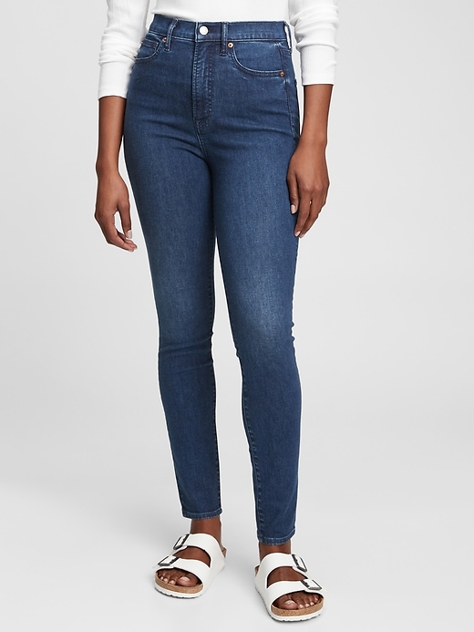 Gap Sky High Rise True Skinny Jeans with Washwell