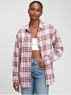 Oversized Flannel Shirt | Gap