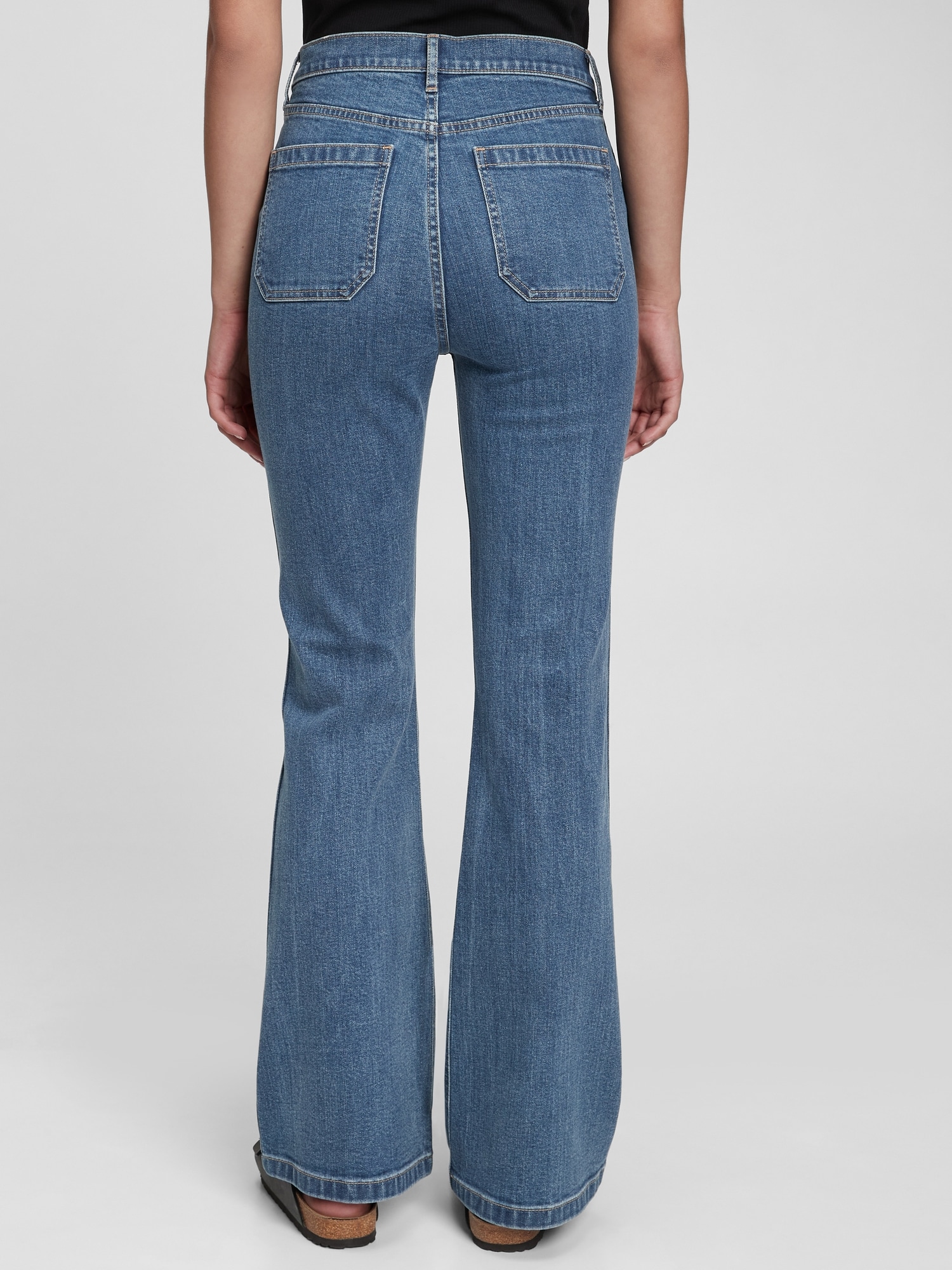 High Rise '70s Flare Jeans with Washwell Gap