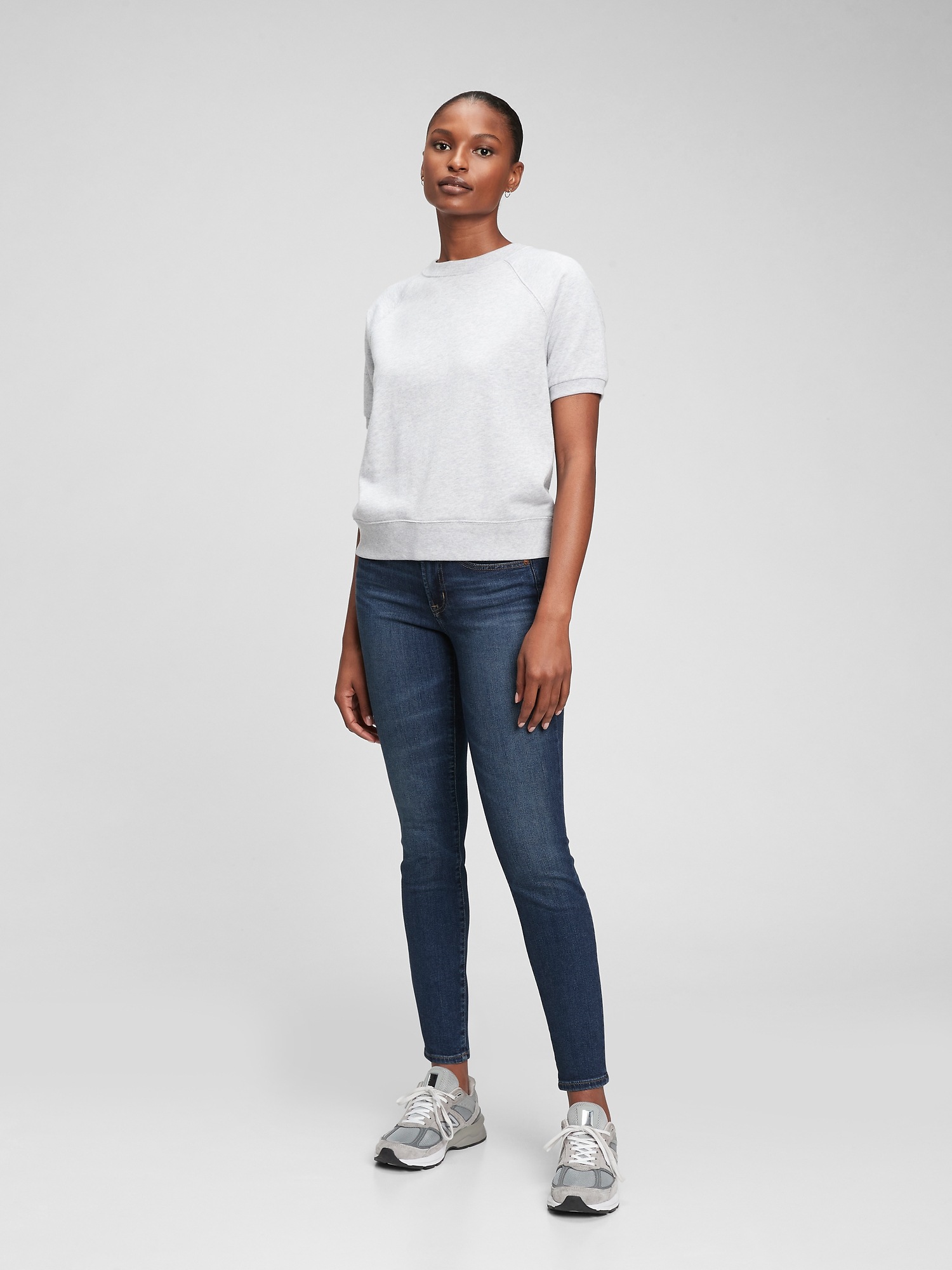 Mid Rise True Skinny Jeans With 
