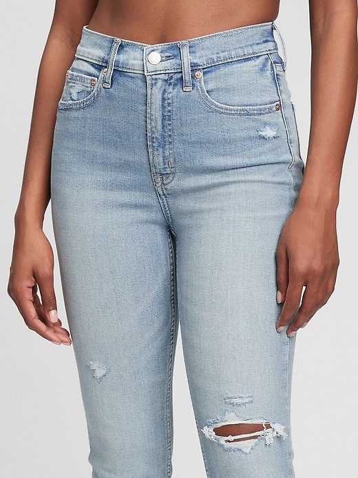 High Rise Vintage Slim Jeans with 
