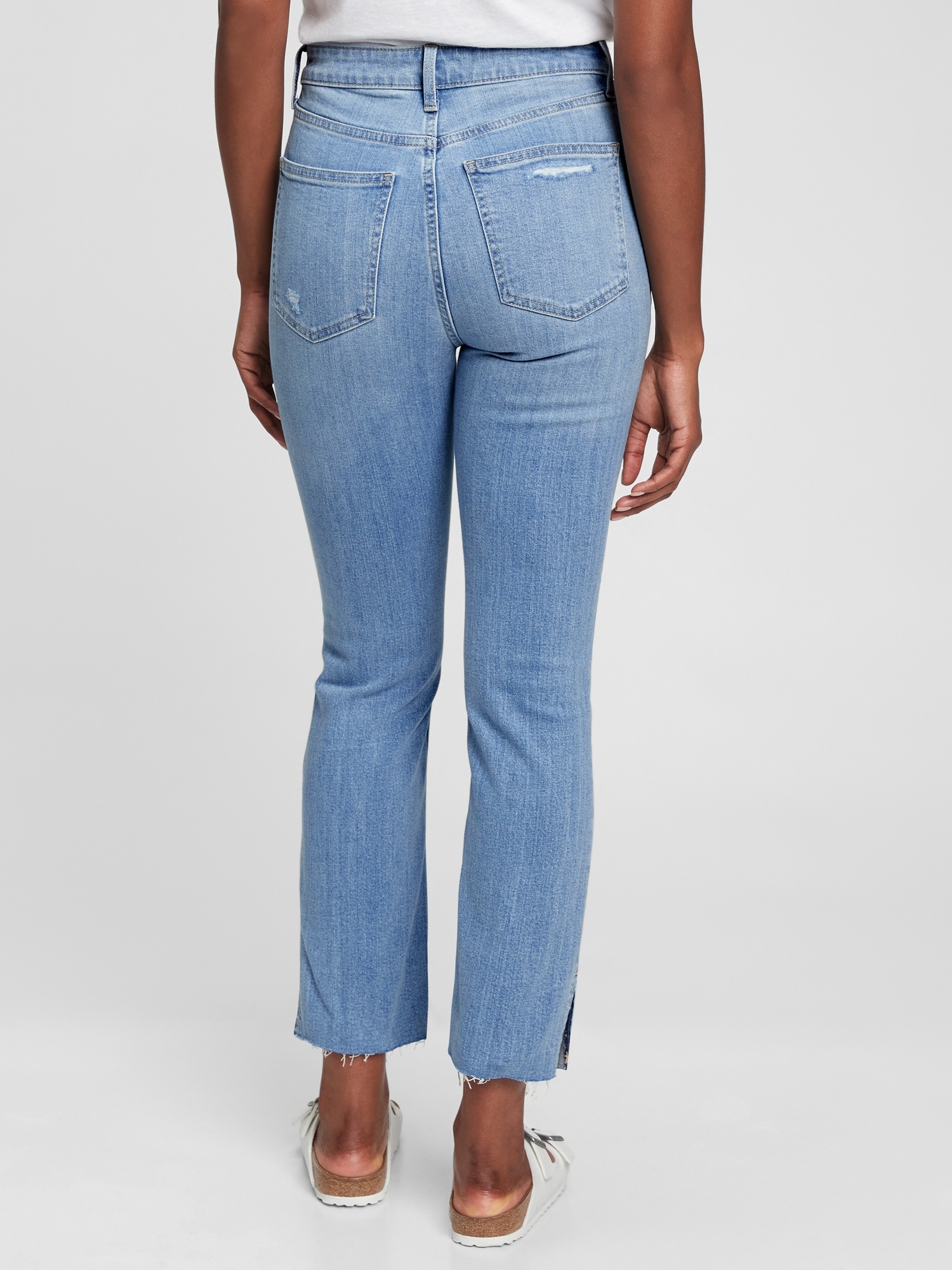Sky High Rise Vintage Slim Jeans with 