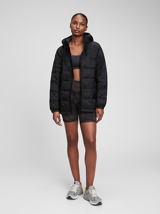 Gap 100% Recycled Nylon Relaxed Lightweight Puffer Jacket. 1 Gap 100% Recycled Nylon Relaxed Lightweight Puffer Jacket. 1