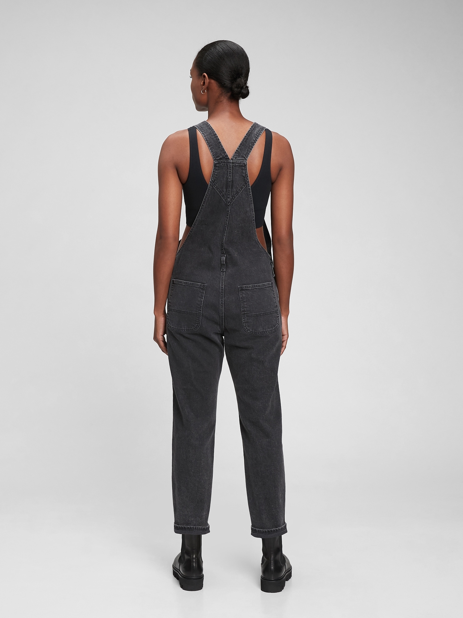 Slouchy Overalls with Washwell Gap