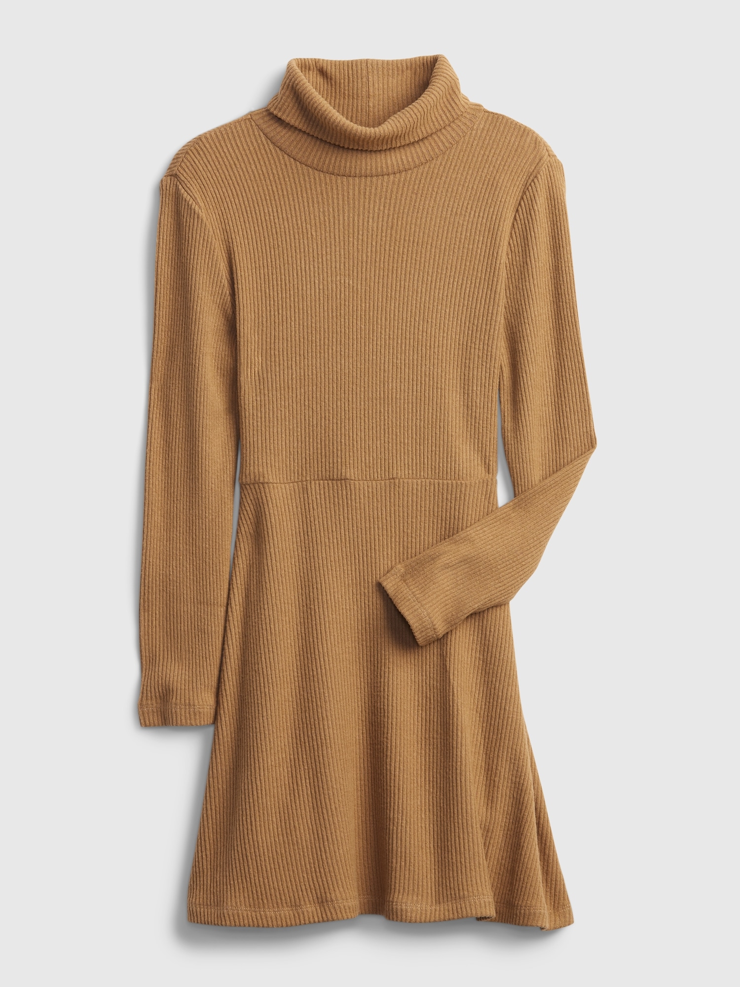 ROBE DE PATINEUSE À COL ROULÉ EN TRICOT SOYEUX