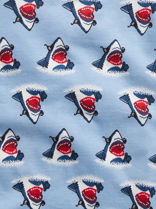 Image number 2 showing, babyGap 100% Organic Cotton Shark Graphic Print PJ Set