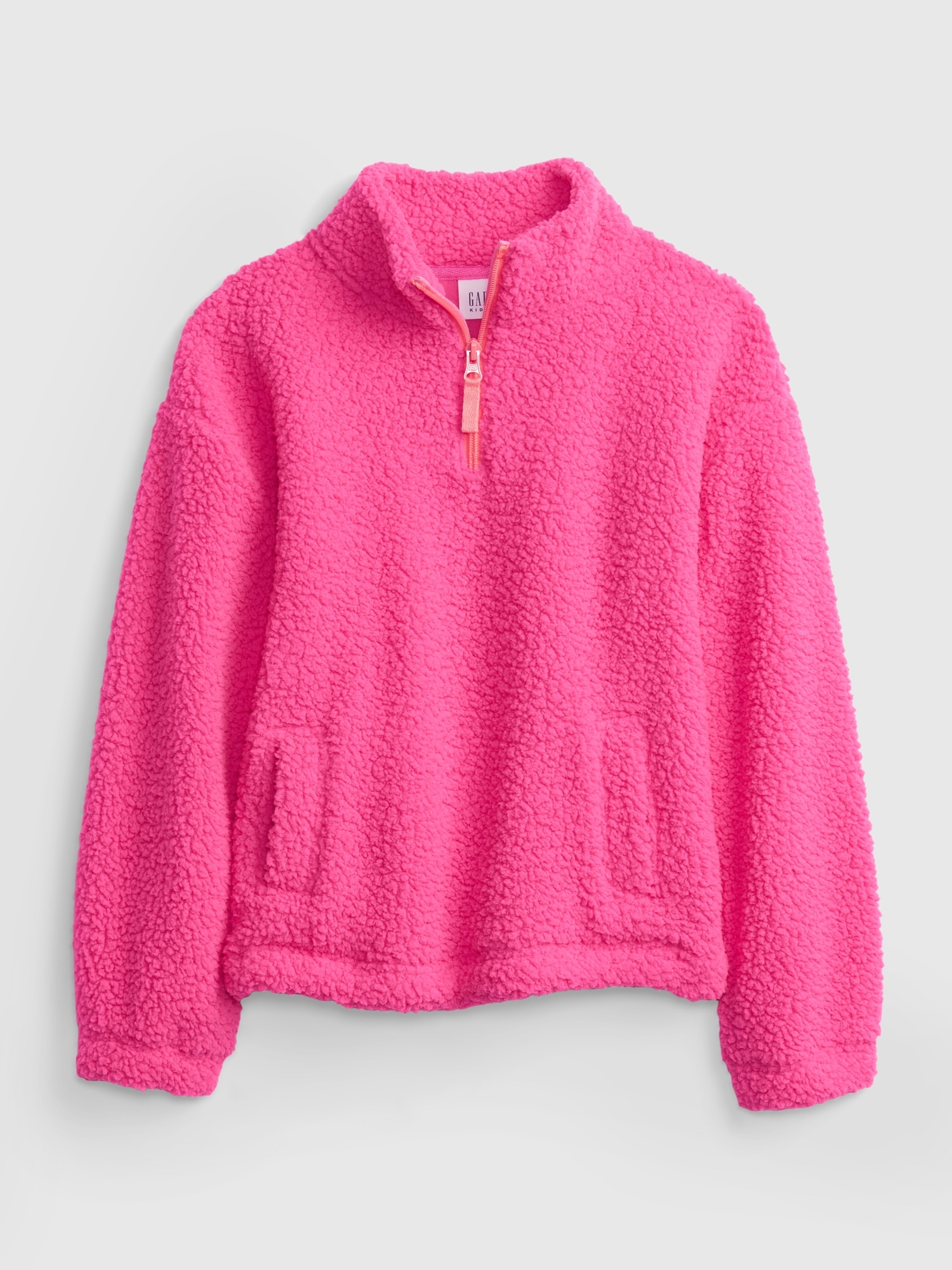 Kids Sherpa Quarter-Zip Sweater | Gap