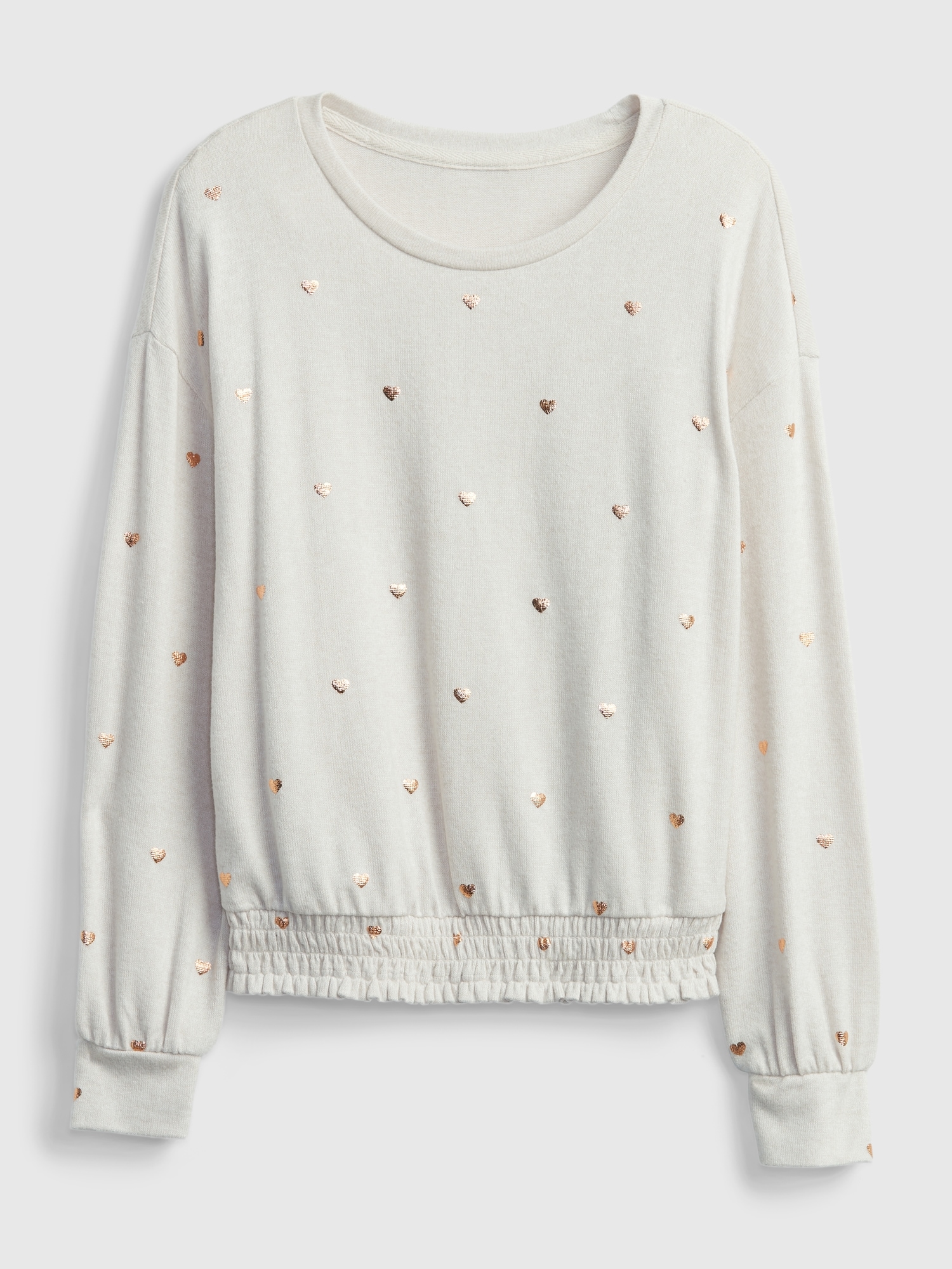 T-SHIRT EN TRICOT SOYEUX À SMOCKS POUR ENFANT