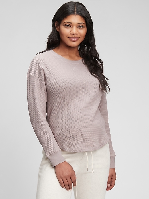 Image number 6 showing, Maternity Waffle-Knit Top